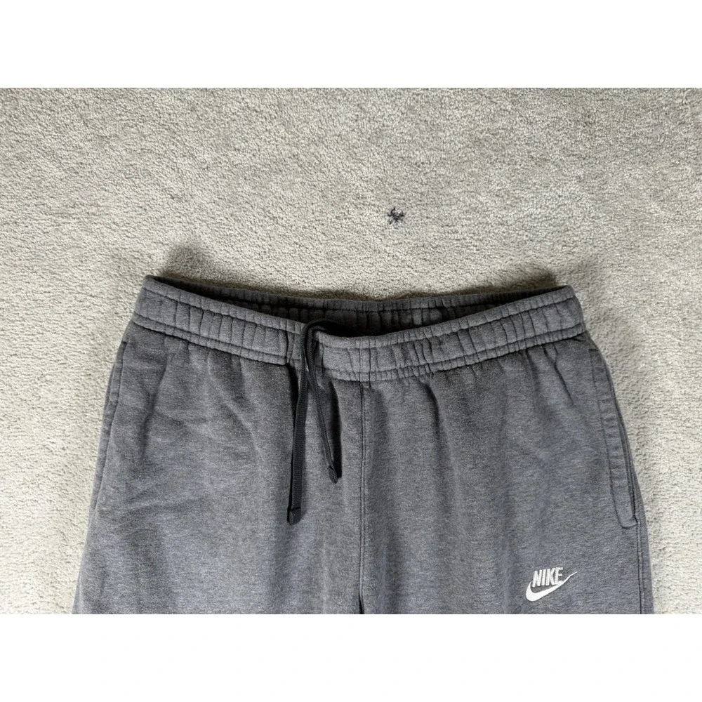 Nike Sweatpants Club Fleece Gray Heather Taper Leg Joggers NSW Mens Large Swoosh